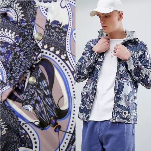 Pretty Green X Katie Eary Unisex Papilio Printed Jacket - Picture 3 of 15